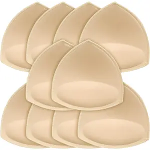 Women's Triangle Bra Pads Inserts Removable Push Up Sports Bra Cups Replacements For Bikini Top Swimsuit