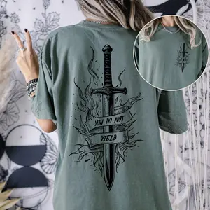 Throne of Glass Licensed Shirt, Sarah J Maas Merch, You do Not Yield Bookish Shirt, Fireheart Shirt, TOG Merch, Aelin Galathynius, SJM Shirt