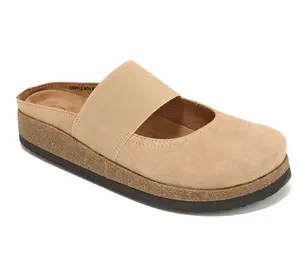 White Mountain Leather Slip-On Clogs - Bassi