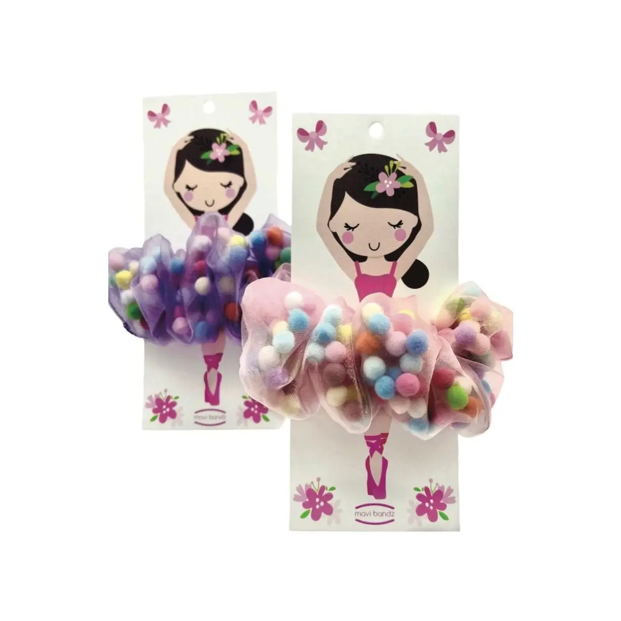 Ballerina Scrunchies - Perfect Hair Accessories for Dance, Gymnastics & Everyday Wear!
