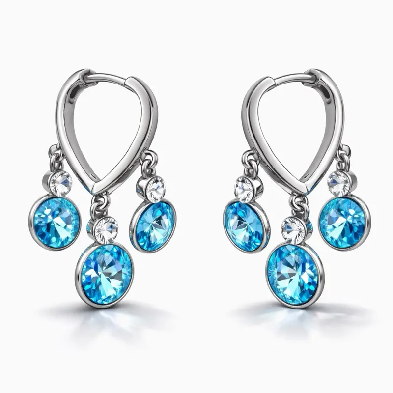 Maite Jewelry.                                              CASCADA CELESTIAL earrings