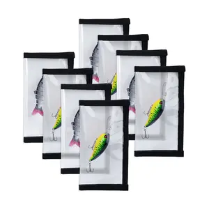 UCEC Fishing Lure Wraps, Fishing Hook Covers, Keeps Fishing Safe, Premium Clear Puncture-Resistant PVC, Easily See Lures Fishing Lure Covers Bait Storage