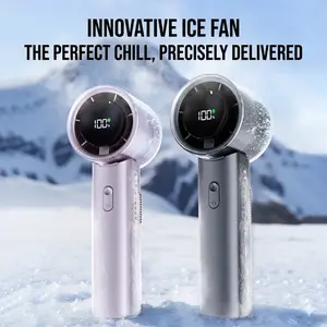 16°C Instant Freeze  2026 World Cup Turbo Fan  5-in-1 Folding Ice Compress Cooler  100-Speed Jet Engine Power for Travel & Makeup | Portable AC
