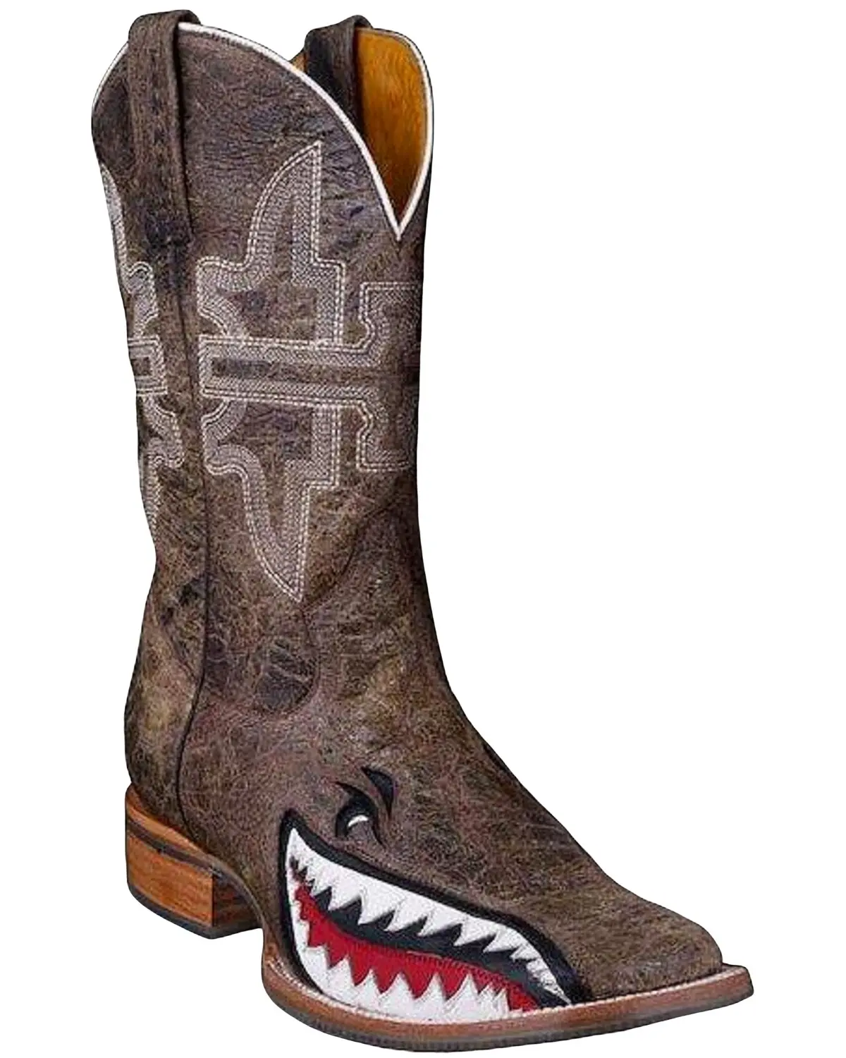 Tin Haul Men's Men'S Gnarly Bite Western Boot Broad Square Toe - 14-020-0007-0002