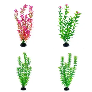 Aquarium Decor Plastic Fake Seaweed Ornament, Realistic Water Plant Decoration for Fish Tank, Aquarium Landscape Accessories, Aquatic Plants