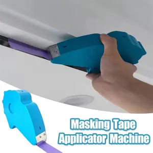 Masking Tape Applicator Machine, Professional Painter Masking Tape Dispenser, Durable ABS Handheld Adhesive Tape Applicator for Home and Industrial Use