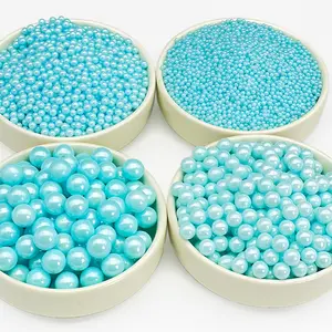85g/150g 0.2/0.4/0.7/1cm Blue Pearl Balls Wedding Birthday Mother's Day Party Table Cake Decoration Non edible Decoration