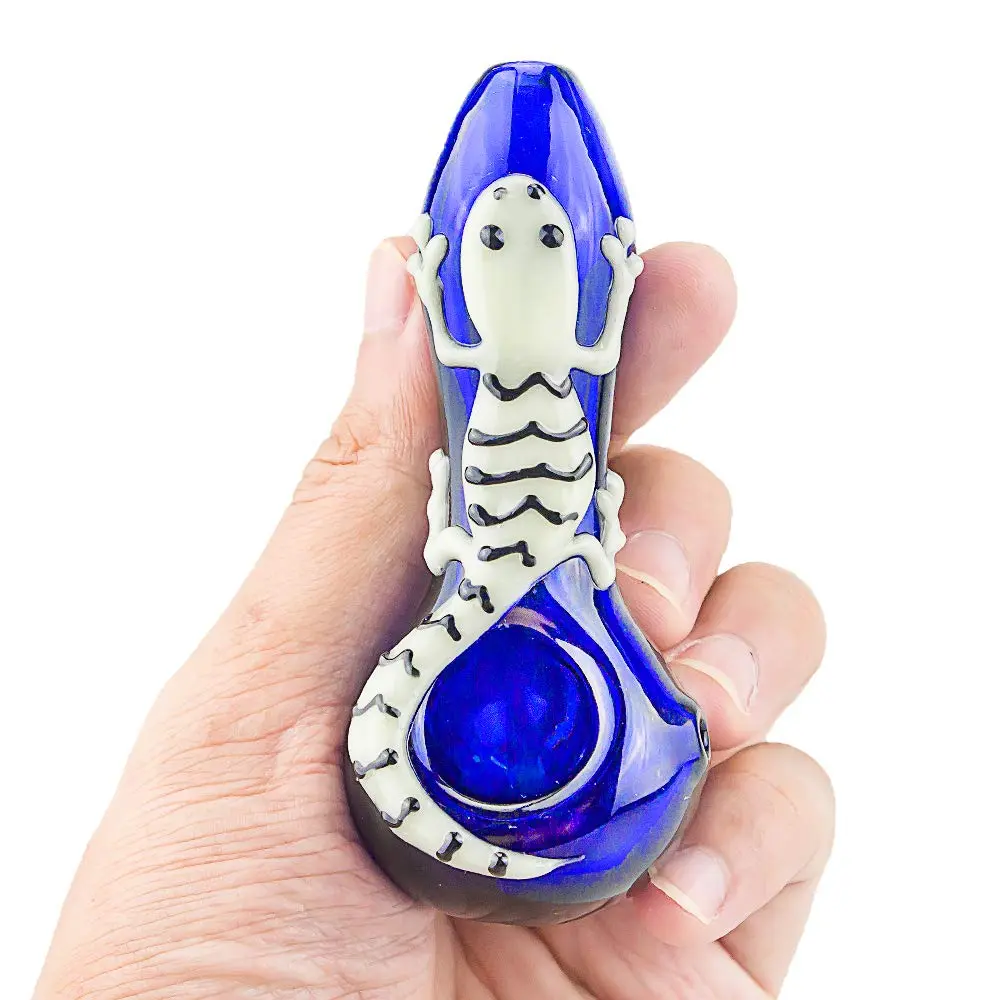 4" Gorgeous Set, Blue Purple Collectible with Cleaner Tool Brush Zipper Bag Gift