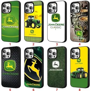 Green Tractor Phone Case, J0hn Dee.re Phone Case Compatible with iPhone 17, 11, 12, 13, 14, 15,16 & Samsung S25,24,23,22