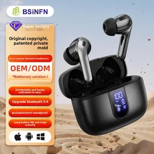 2026 New Model Tech Noise-Cancelling Digital Display In-Ear True Wireless Earphones, Sports Long-Battery-Life Bluetooth Headphones with High Sound Quality and Stylish Design