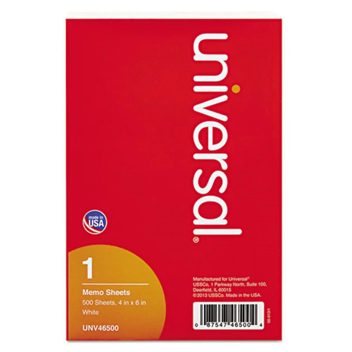 Universal Office Products unv46500 4x6 in Plain Blank Form Loose Sheets - Office Stationery Blank Form Paper Plain Paper for Jotting Down Messages