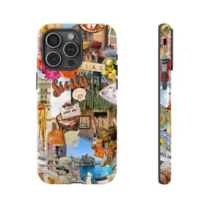 Ciao Summer in Italy Collage Tough Phone Case For Iphone 16 15 14 13 12 11 Pro Max 13Mini 12Mini XSMAX XR X 7 8 Plus