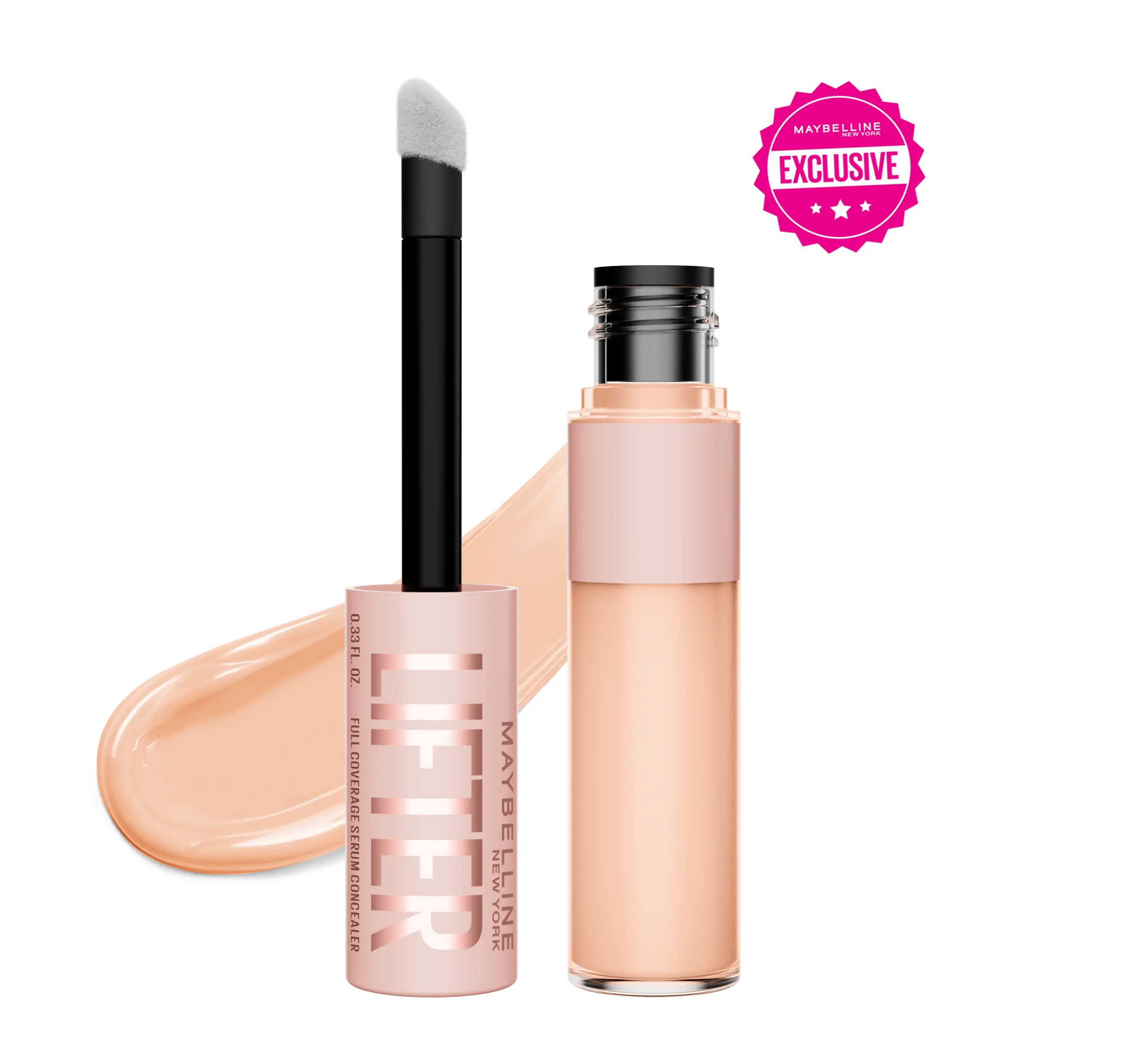 Lifter Serum Concealer, Hydrate & Brighten, Peptides & Caffeine, Full Coverage, Maybelline New York Lifter Serum Concealer, Hydrate & Brighten, Peptides & Caffeine, Full Coverage, Maybelline New York