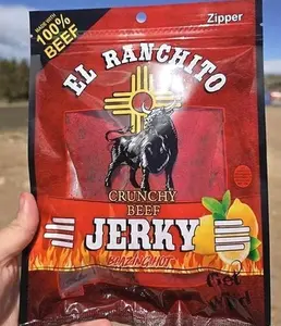 Blazing Hot NEW LOOK El Ranchito Crunchy Beef Jerky Net Wt. 2 oz