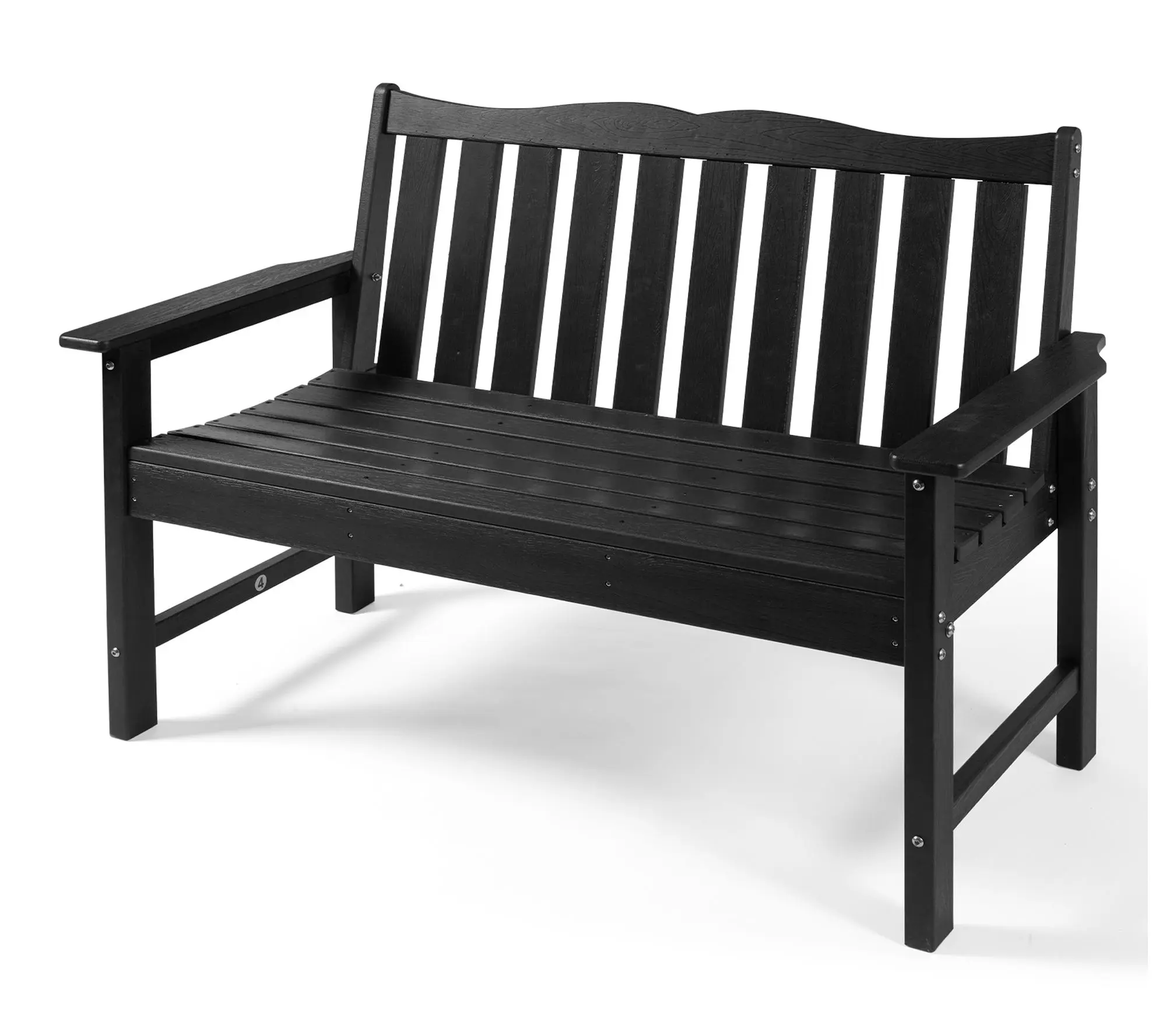 Backyard Expressions Poly Weatherproof Garden Bench
