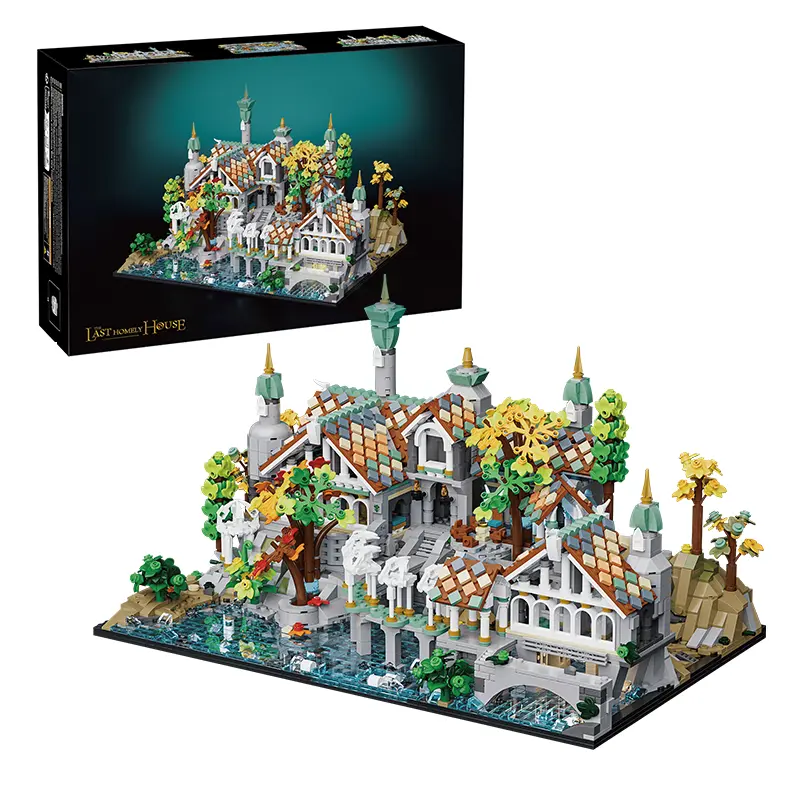 The Last Homely House creative Architecture Street View Building Blocks Set, 3337pcs House Model Building Blcoks for Home Decor, Perfect Gifts for Christmas/ Birthday/ Halloween/ New Year