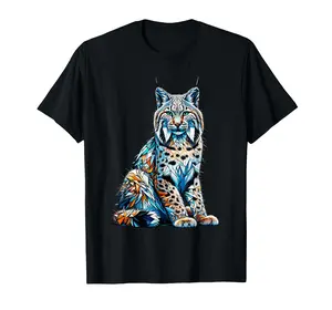 Polygon Art Bobcat Lynx Bobcats Wildcat T-Shirt