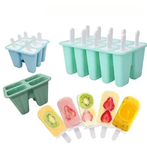 Creative Ice Cream Mold Set, Silicone Ice Pop Molds, Ice Cream Design, DIY Dessert Tools, Kitchenware, Perfect for Home Use & Party Favors, Easy-To-Use Kitchen Gadgets