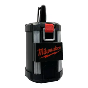 Milwaukee Red & Black Tool-Inspired Desk Organizer Heavy-Duty Look Pen Holder for Garage or Office Setup
