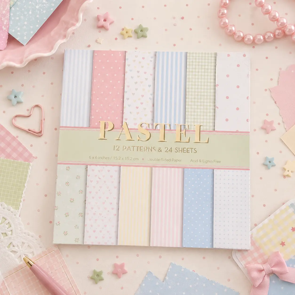 Pastel Background Paper Pack for Journaling, Scrapbooking, and other paper crafts Pastel Background Paper Pack for Journaling, Scrapbooking, and other paper crafts