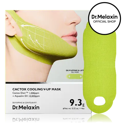 [Dr.Melaxin Official] CACTOX V-LIFTING MEWING BAND with Cactus Cooling Reduce Puffiness & Pore Tightening for Visible Pore Care Skin Repair