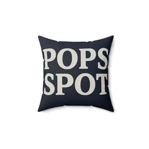 Elegant Square Pillow with 'POPS SPOT' Design - Cozy Home Decor, Modern Throw Pillow, Gift for Her, Living Room Accent