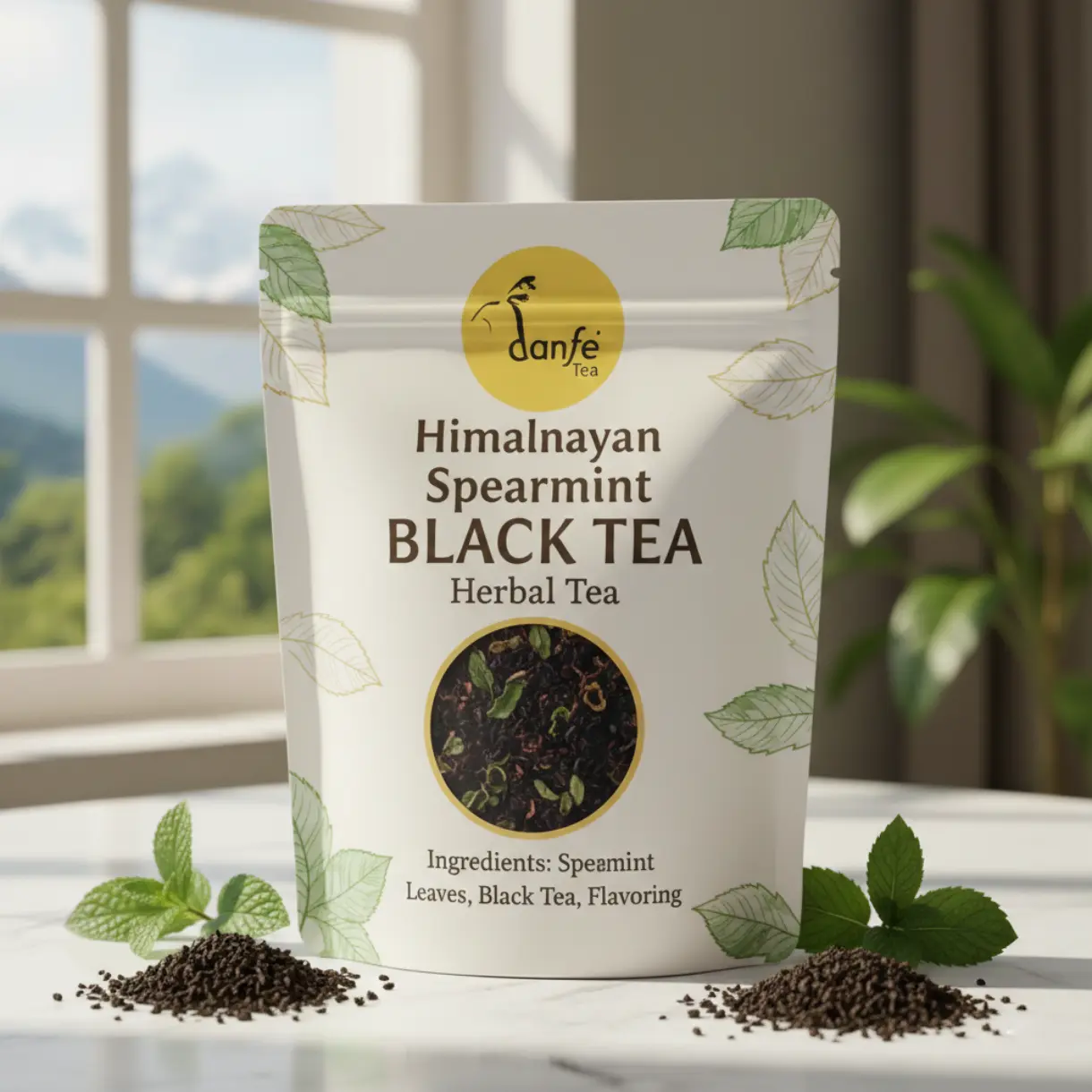 Danfe Tea Himalayan Spearmint Black Tea – Bloat Relief, PCOS & Hormone Balance Support | Women’s Wellness | Premium Nepal Tea