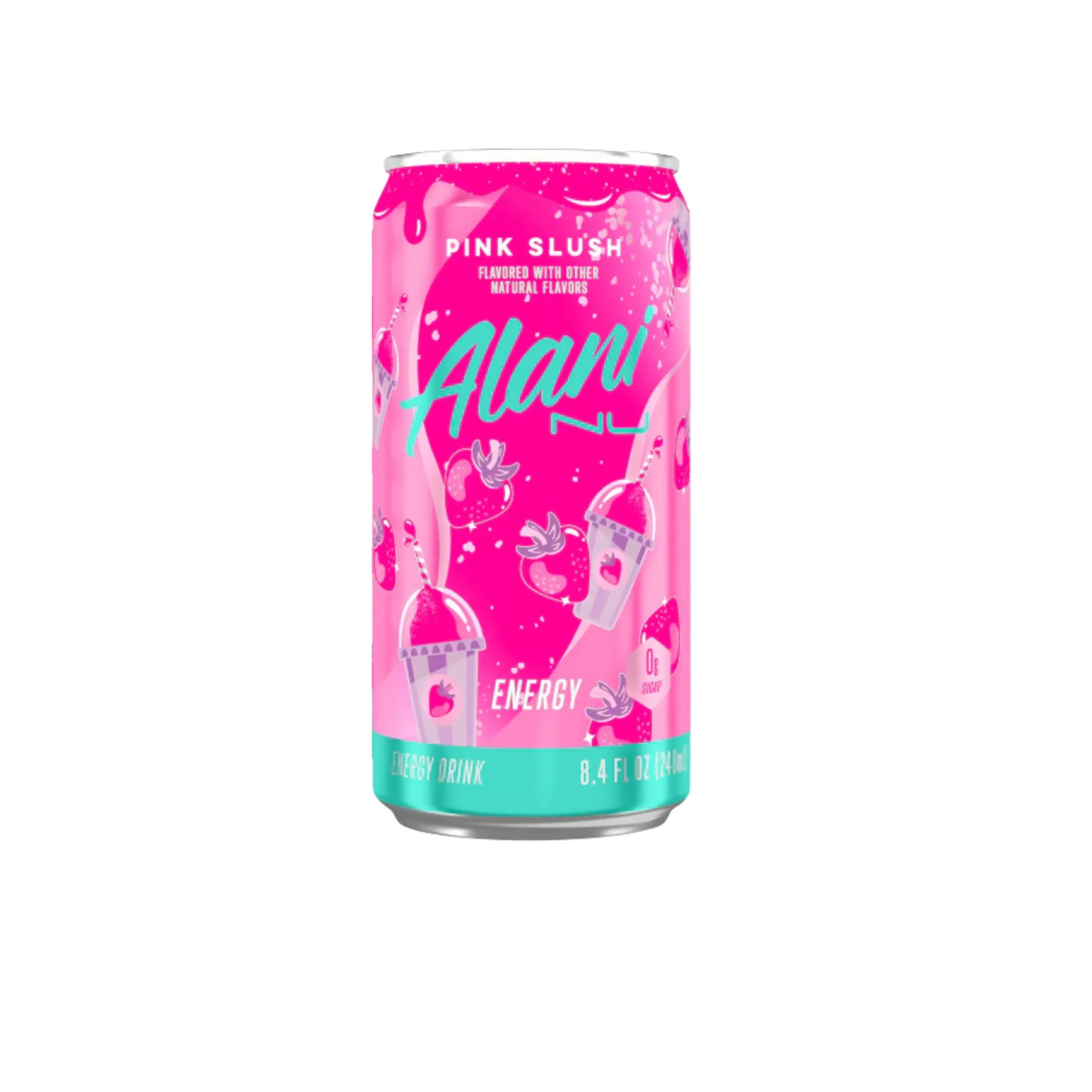 Alani Nu Mini Sport Energy Beverage - Pink Slush Flavor - 12 Cans