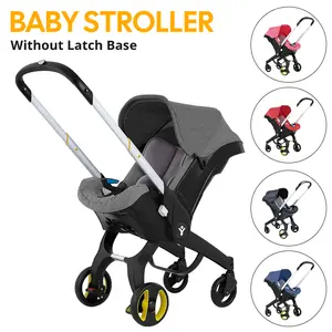 Baby stroller NewbornStroller,Foldable Stroller Legs,Equipped with ChestClip,One-Click Contraction Function,Alloy MetalMaterial,4-wheel Travel Toddler Stroller   #Summervibes