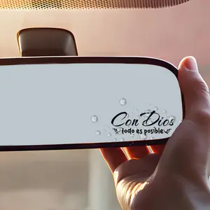 2PCS/SET  Heartwarming Fun StickerSuitable for notebook covers/car interiors—this handwritten slogan + water drop details looks like a literary faith decor on notebooks, spreading reassuring vibes in cars Car Decorations Sticker Decals