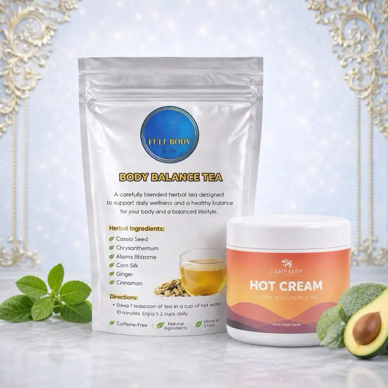Full body herbal balance capsules and tea set
