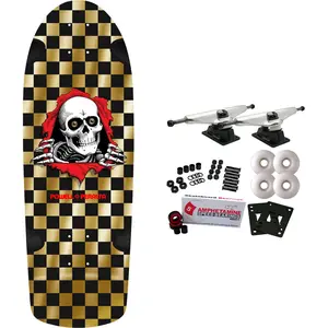 Powell Peralta Skateboard Complete OG Ripper Checker Gold Foil Old School Reissue