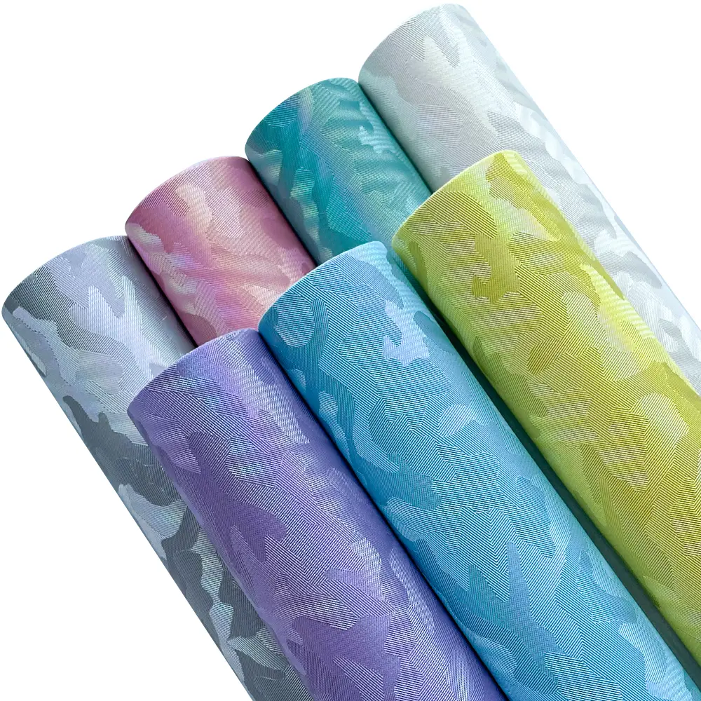 7-Pack 8x12-Inch Trendy Camouflage Artificial Leather Fabric - U.S.-Stocked Durable PU Leather Sewing Supply, Easy Cutting, Ideal for DIY Bows, Necklaces, Party Decorations, Pendants, Keychains