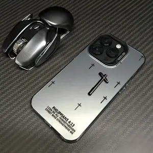 Powerful Cross Design Patterns Phone Case With The Life-Changing Philippians 4:13 Verse Durable Hard Acrylic Back Case With An Anti-Yellowing Coating Made From High-Quality  For iPhone 17.16.15.14.13.12.11.X.XS.XSMAX.XR.8.7