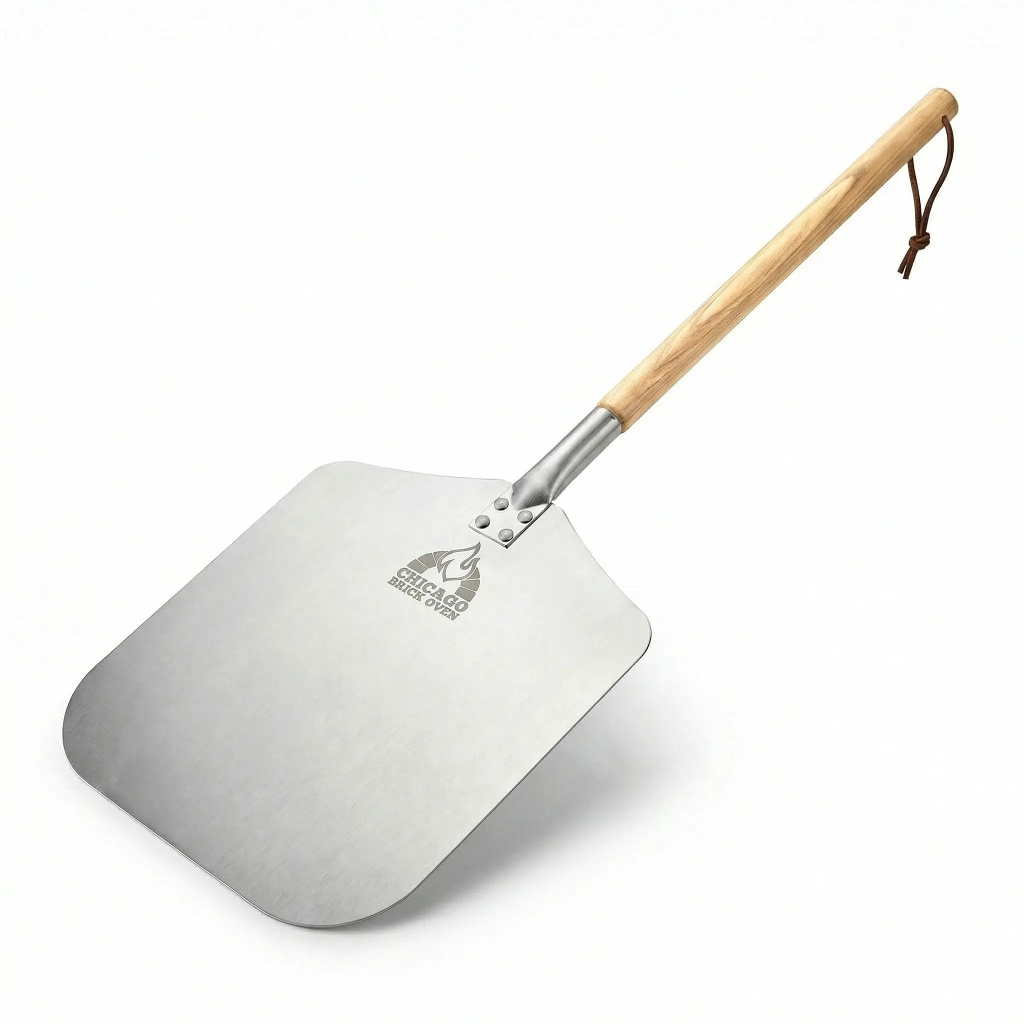 Pizza Peel for Oven & Grill – 12x14 Aluminum Paddle with Detachable Wooden Handle, 35.5" Long Pizza Shovel