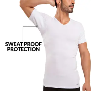 V-Neck Micro Modal Sweat Proof Undershirt For Men