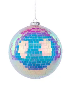 120MM IRIDESCENT MIRROR BALL ORNAMENT