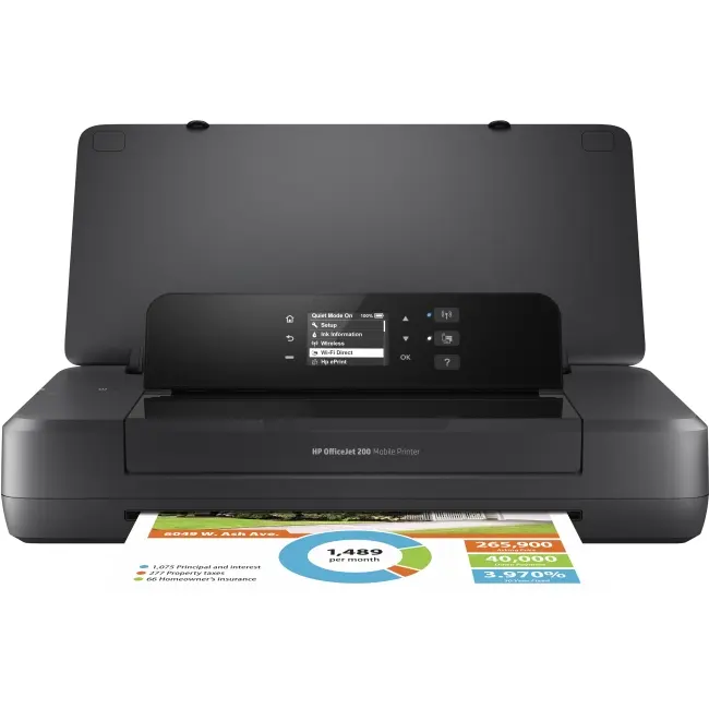 HP Officejet 200 Inkjet Color Mobile Printer, CZ993A