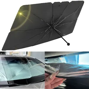 2026 New Foldable Car Windshield Sun Shade Umbrella, UV Block Heat Insulation Front Window Sunshade Cover, Universal Fit for SUV, MPV, Truck & Sedan