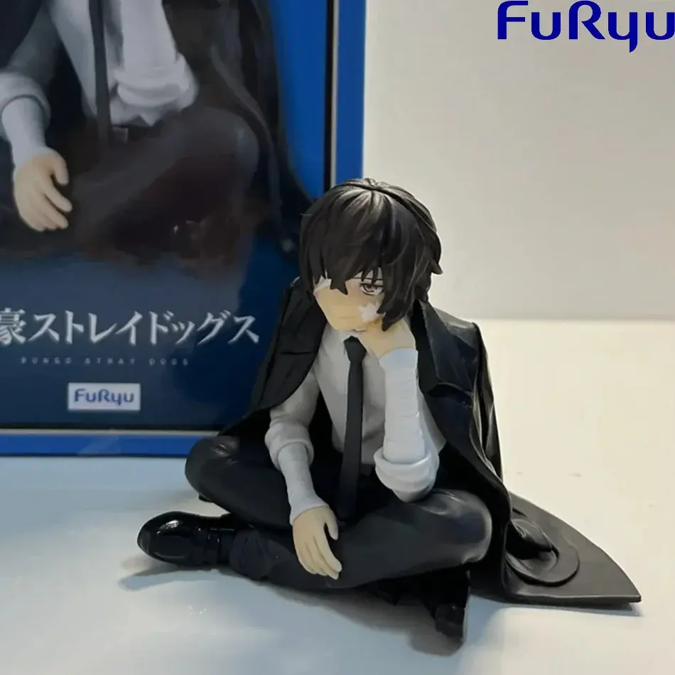 Bungo Stray Dogs Anime Dazai Osamu Nakahara Chuuya Figures Toy Cartoon Model Noodle Stopper Doll Ornament Xmas Gift