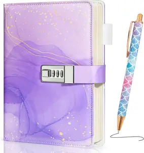 Diary with Lock for Girls Ages 8-12 A5 192 Pages Kids Locking Diary with Pen Locked Notebook Birthday Gifts Cute Stuff for Teen Girls 8 -14