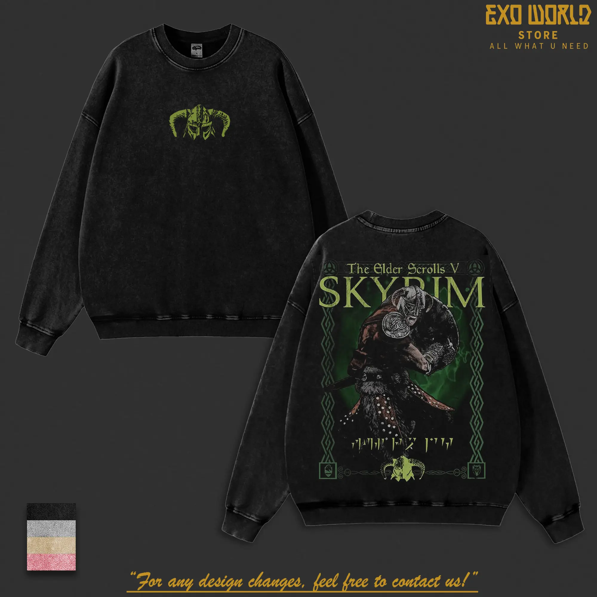 Vintage The Elder Scrolls V Skyrim Washed T-Shirt V3, Dragonborn Fantasy RPG Graphic Tee, Premium Heavyweight Cotton Oversized Streetwear, Bethesda Gaming Fan Merch, Tamriel Collector Apparel