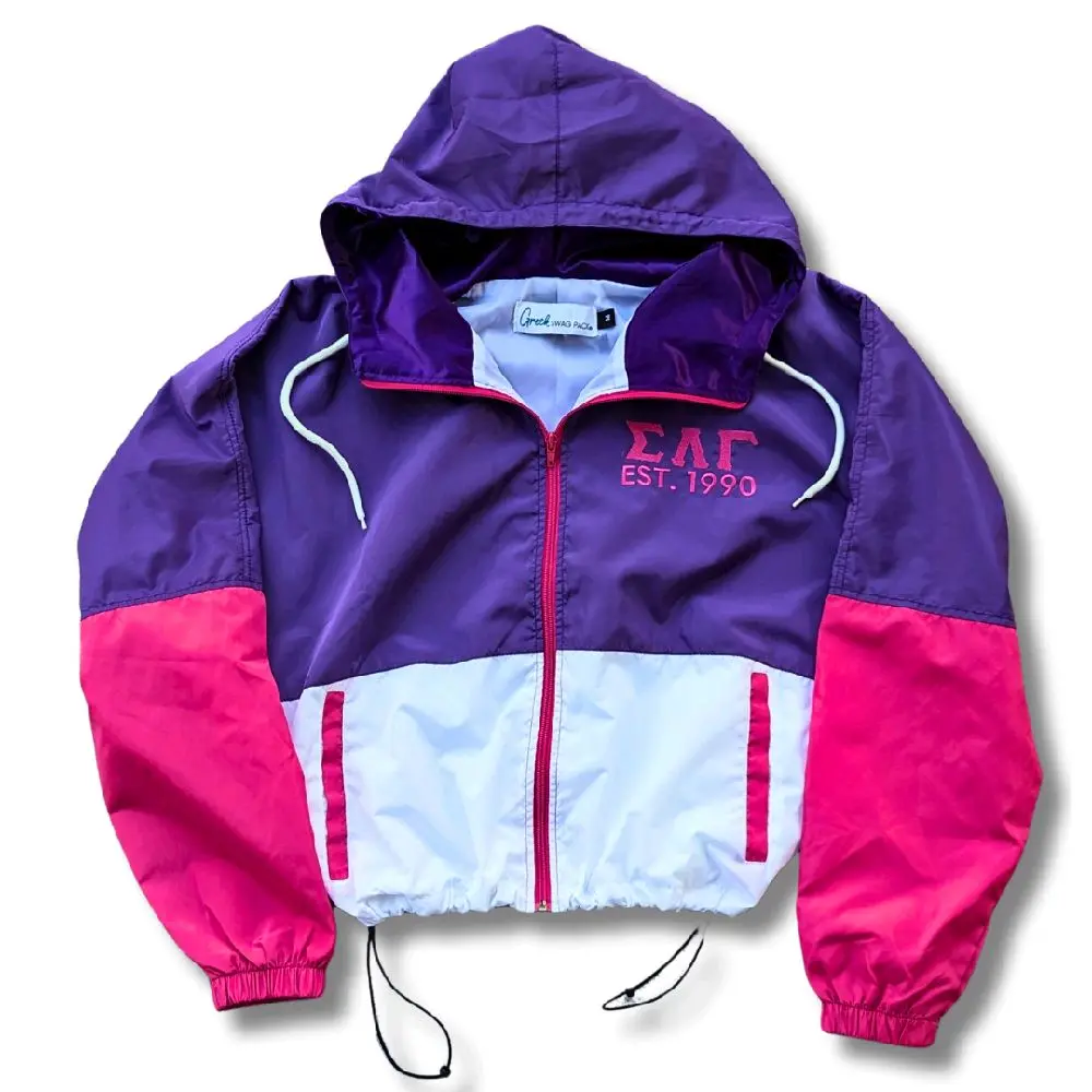 Sigma Lambda Gamma Cropped Windbreaker