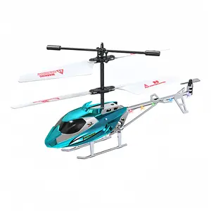 Remote Control Helicopter with LED Lights, 2.4G Alloy RC Helicopter with Altitude Hold, One Key Take Off/Landing, Durable Flying Toy Gift for Kids & Adults Beginners, Requires 3 AAA Batteries, Remote Controlled Helicopters