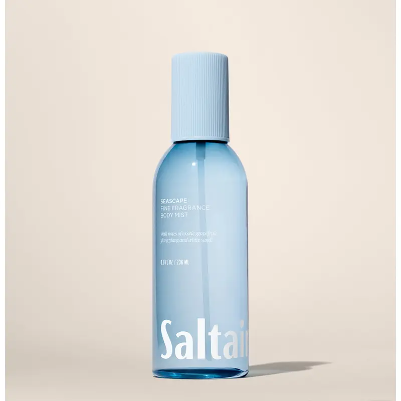 Saltair Seascape Body Mist – Hair & Body Fragrance Mist – Grapefruit, Ylang Ylang & White Sand – 8 fl oz