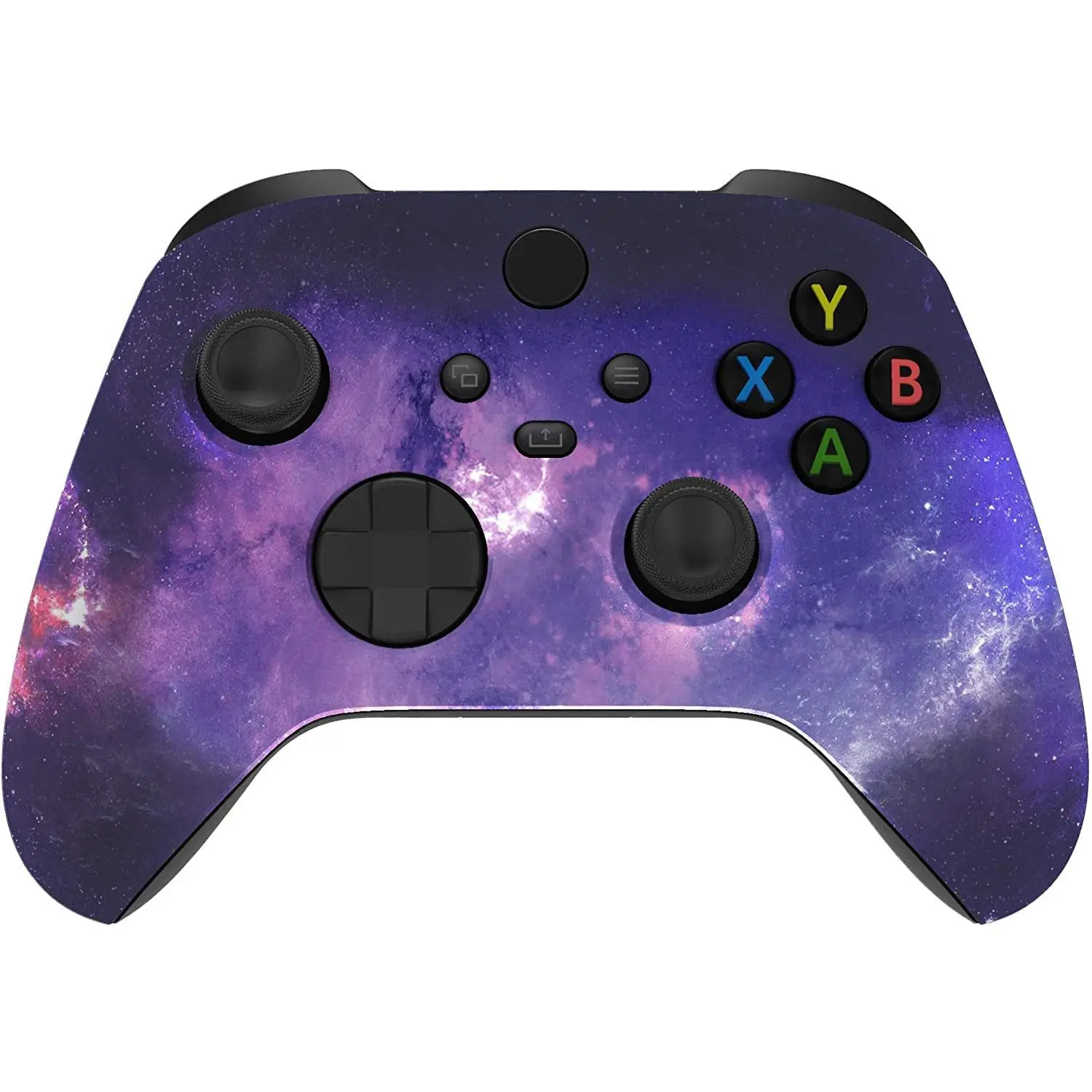 Custom Shell for Xbox Series X & S Controller, Nebula Galaxy Replacement Cover Front Housing Cover for Xbox Core Controller Wireless