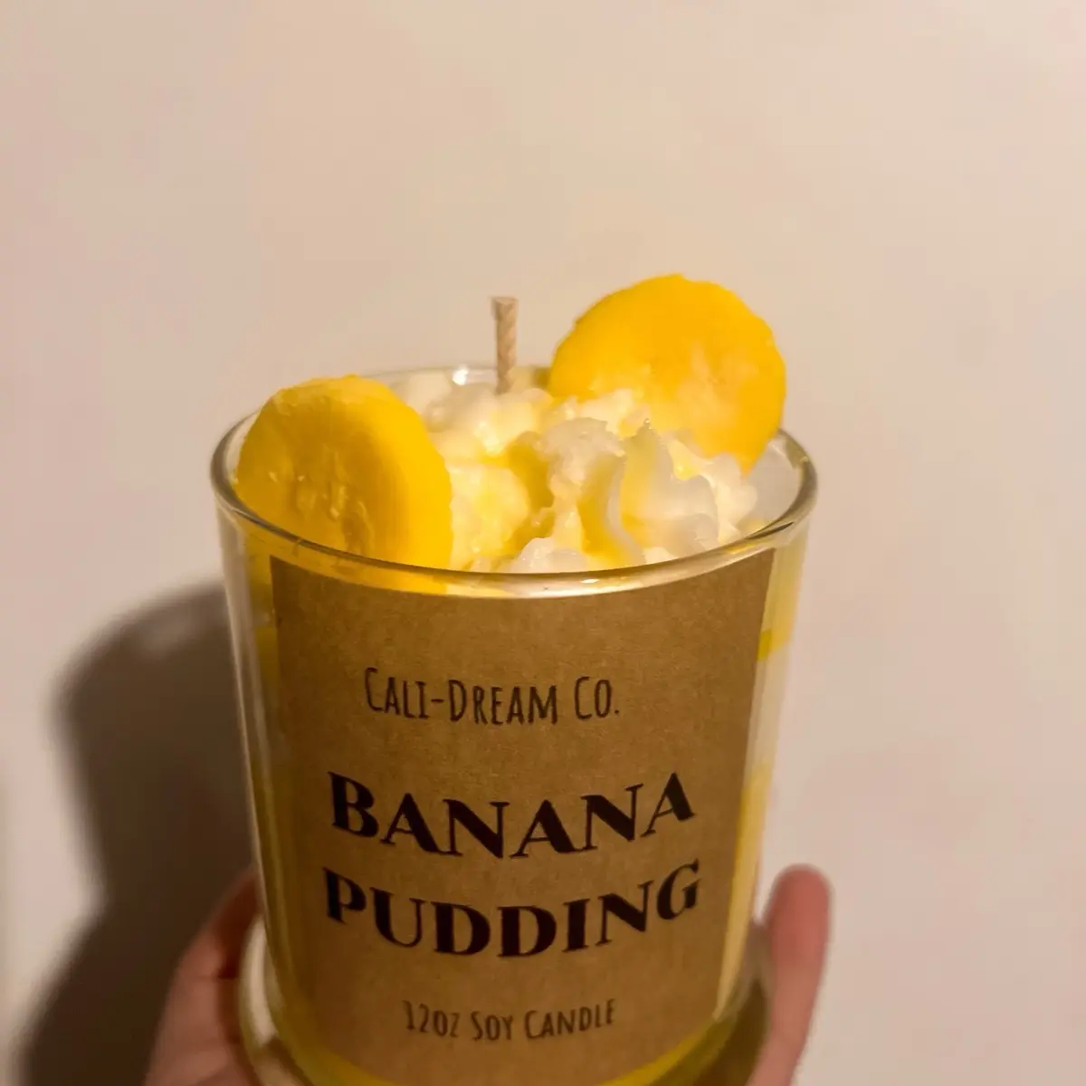 Banana Pudding Whipped Candle