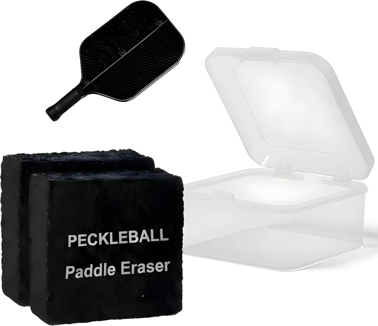 2-Pack Pickleball Paddle Eraser for Raw Carbon Fiber Paddles