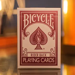 Bicycle Metallic Ruby Playing Cards – Metallic Ink Rider Back Deck