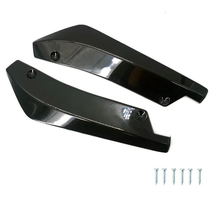 Adjustable Carbon Fiber Car Front Rear Bumper Strip Lip Spoiler Diffuser Splitter Scratch Protector Winglets Side Skirt Extension Universal Kit